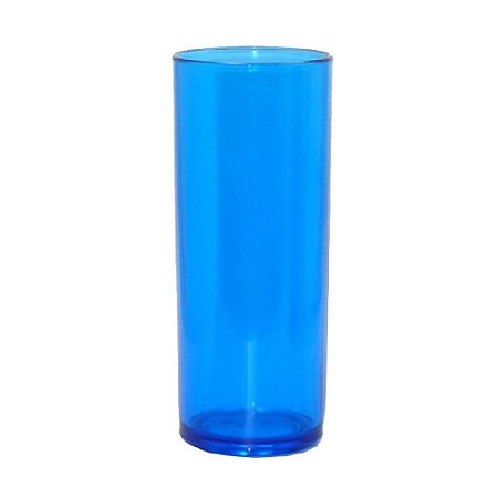 Copo Long Drink 350ml Azul - 15 unidades