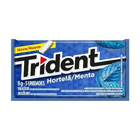 Chiclete Trident Hortelã - 1 Unidade