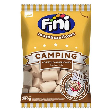 Marshmallow Fini Camping Sabor Cappuccino 250g