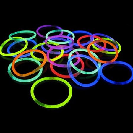 Pulseira Neon para Festa + Conector - 100 unidades