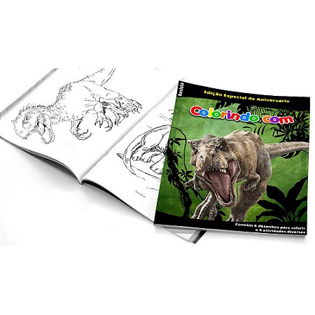 5 Cadernos de Colorir Dinossauros