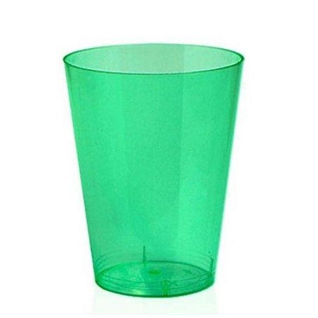 Copo Pic Verde Escuro  200ml  Plastilânia - 10 unidades