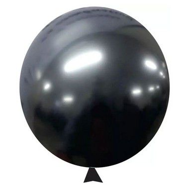 Balão / Bexiga Metalizado Alumínio Onix N°05 - 25 Unidades