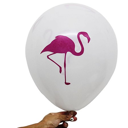 Balão Bexiga Festa Flamingo Sortido  Nº 11 28cm - 25 Unidades