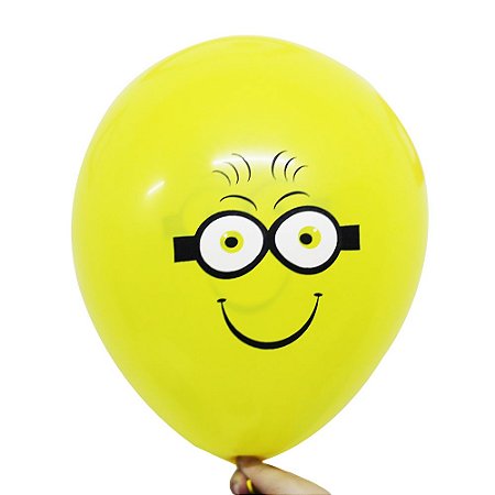 Balão Bexiga Festa Minions Amarelo Nº 11 28cm - 25 Unidades