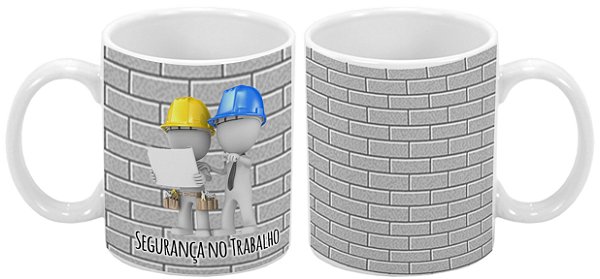 Caneca Profissão 300 ml Segurança no Trabalho - 1 unidade