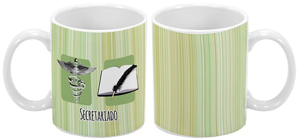 Caneca Profissão 300 ml Secretariado - 1 unidade