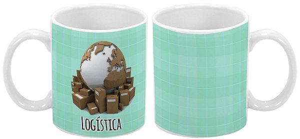 Caneca Profissão 300 ml Logística - 1 unidade