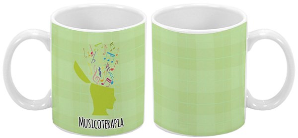 Caneca Profissão 300 ml Musicoterapia - 1 unidade