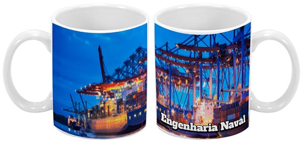 Caneca Profissão 300 ml Engenharia Naval - 1 unidade