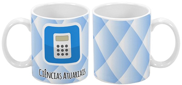 Caneca Profissão 300 ml Ciências Atuariais - 1 unidade