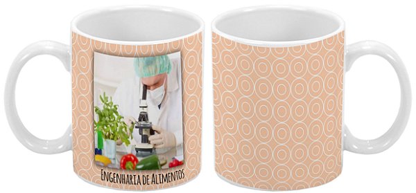 Caneca Profissão 300 ml Engenharia Alimentos - 1 unidade