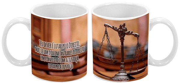 Caneca Profissão 300 ml Direito - 1 unidade