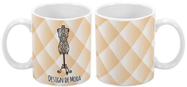 Caneca Profissão 300 ml Design de Moda - 1 unidade