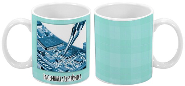 Caneca Profissão 300 ml Engenharia Eletrônica - 1 unidade