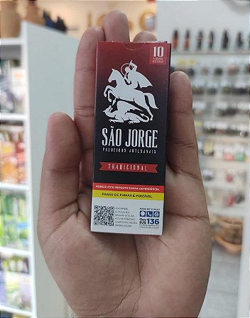 Cigarro de Palha São Jorge Tradicional Original – Maço com 10 Unidades