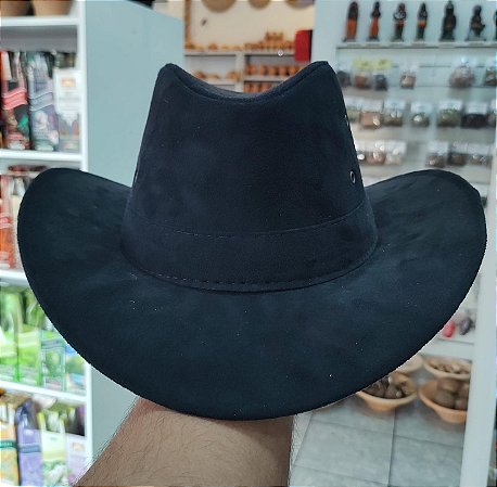 Chapéu de Boiadeiro Preto – Estilo, Tradição e Excelente Acabamento