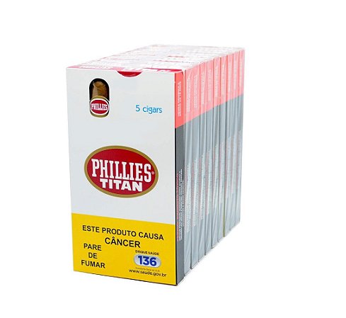 Charuto Phillies Titan Tradicional – Pack com 10 Maços