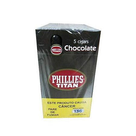 Charuto Phillies Titan Chocolate – Pack com 10 Maços