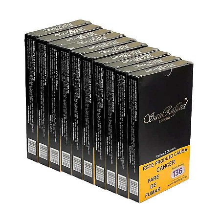 Charuto San Raffael Chocolate – Pack com 10 Maços (5 Unidades por Maço)