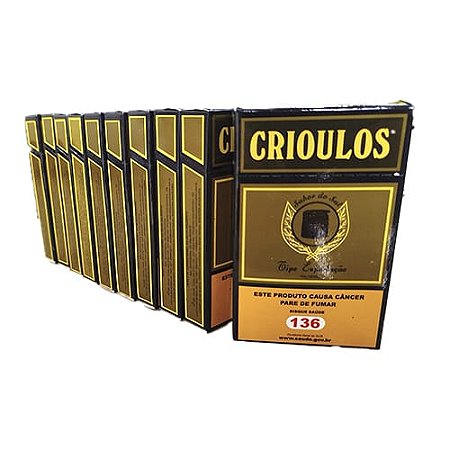 Cigarro de Palha Crioulos – Pack com 10 Maços (14 Unidades por Maço)