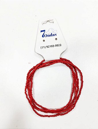 Guia de Miçangas Vermelha – Guia Religiosa Fina de Iansã para Umbanda