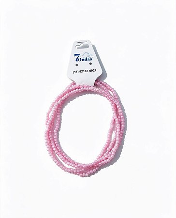 Guia Tradicional de Miçangas Rosa Perolada – Guia Religiosa para Erês e Ibejada na Umbanda