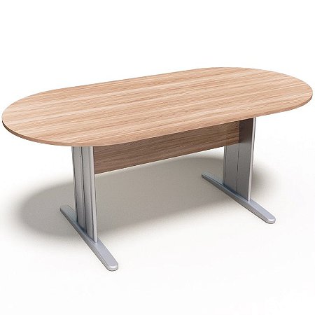 Mesa para Reunião Oval Móveis Escritório 2,20 x 0,90 x 0,74 m 18 mm