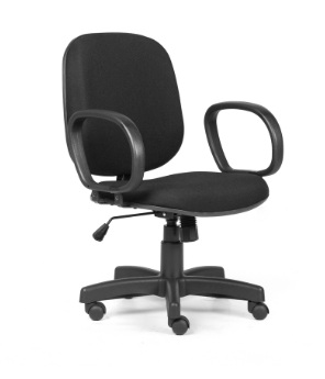 Cadeira Para Escritório Diretor Giratória Home Office Relax Braços Fixos