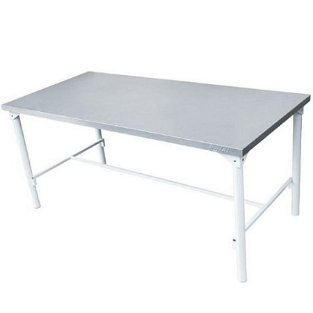 Mesa em Aço Inox de Manipulação 0,93 x 0,55 x 0,85 m Veterinário Restaurante Bar Alimentos