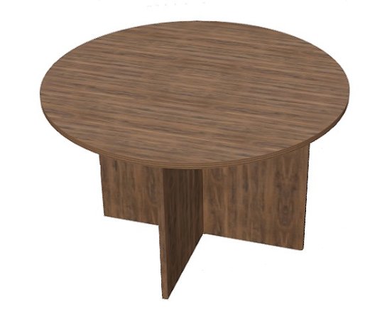 Mesa para Sala de Reunião Redonda 1,10 x 0,75 m 40 mm Escritório Corporativo