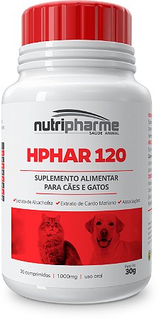 Suplemento Nutripharme Hphar 120 1000mg 30 Comprimidos
