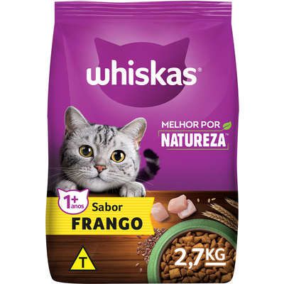 Whiskas Melhor Por Natureza Sabor Frango para Gatos Adultos