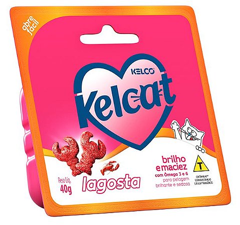 Petisco Kelco Kelcat Snack Funcional Lagosta 40g