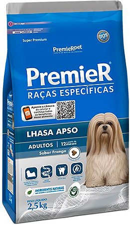 Ração Seca Premier Raças Específicas Lhasa Apso Adulto sabor Frango