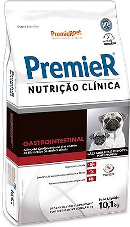 Ração Seca Premier Nutrição Clínica Porte Pequeno Adulto e Filhote Gastrointestinal