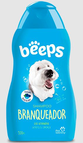Shampoo Pet Society Beeps Branqueador - 500ml