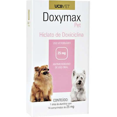 Antibiótico UCBVET Doxiciclina Doxymax Pet para Cães