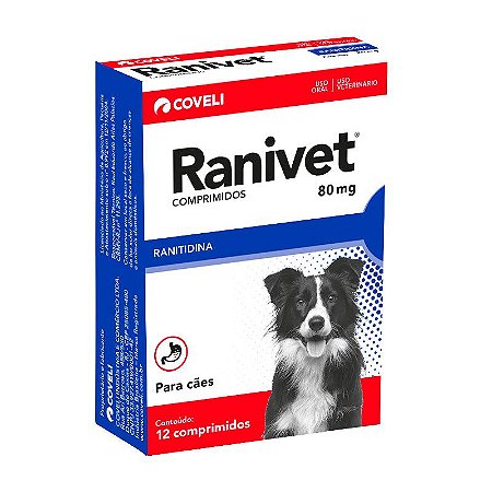 Inibidor de Secreção Ácido-gástrica Coveli Ranivet 12 Comprimidos