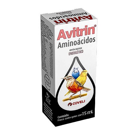 Suplemento Vitamínico Coveli Avitrin Aminoácidos para Pássaros