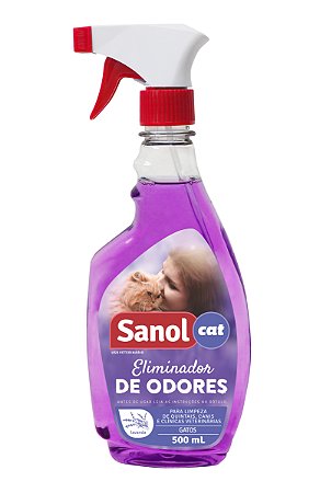 Spray Eliminador de Odores Sanol Cat 500ml