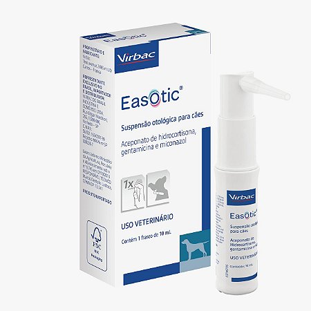 Solução Easotic Virbac de Tratamento Otológico - 10 mL