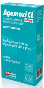 Antibacteriano Agener União Agemoxi Cl 10 Comprimidos