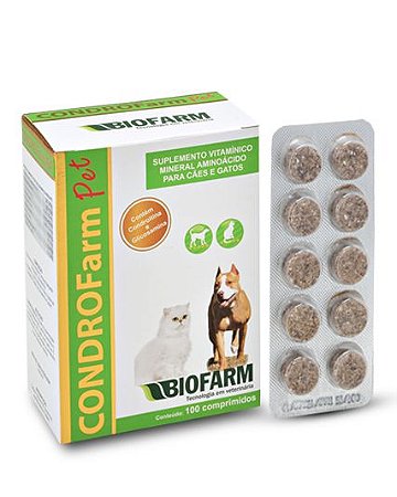 Suplemento Biofarm CondroFarm Pet 10 Comprimidos