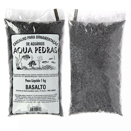 CASCALHO PARA ORNAMENTAÇÃO DE AQUÁRIOS BASALTO  1KG