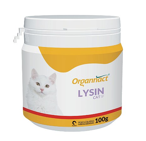 Suplemento Organnact Lysin Cat SF Pó 100g