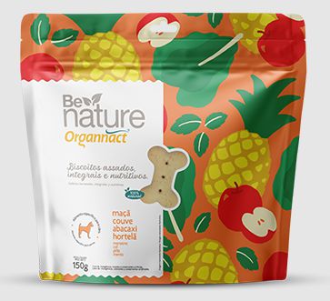 Be Nature Organnact Maçã, Couve, Abacaxi e Hortelã 150g