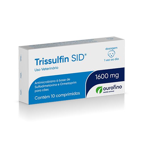 Antimicrobiano Ourofino Trissulfin Sid 1600mg 5 Comprimidos