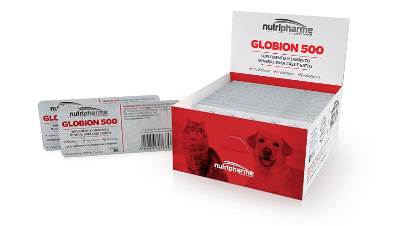 Suplemento Nutripharme Globion 500mg 10 Comprimidos