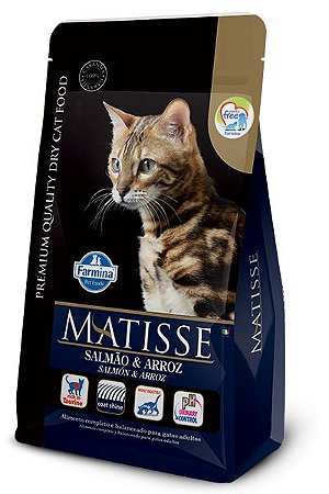 Ração Seca Farmina Matisse Gato Adulto sabor Salmão e Arroz